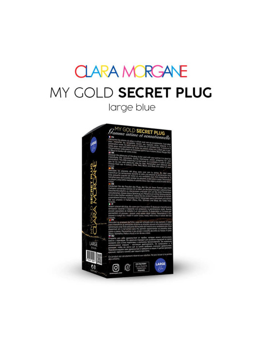 My Gold Secret Plug - Bleu