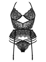 Lace Temptation ensemble - noir