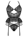 Lace Temptation ensemble - noir