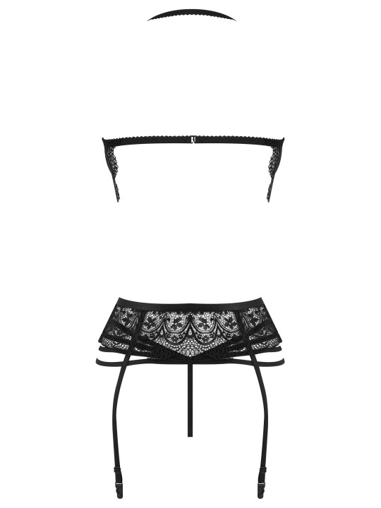 Lace Temptation ensemble - noir