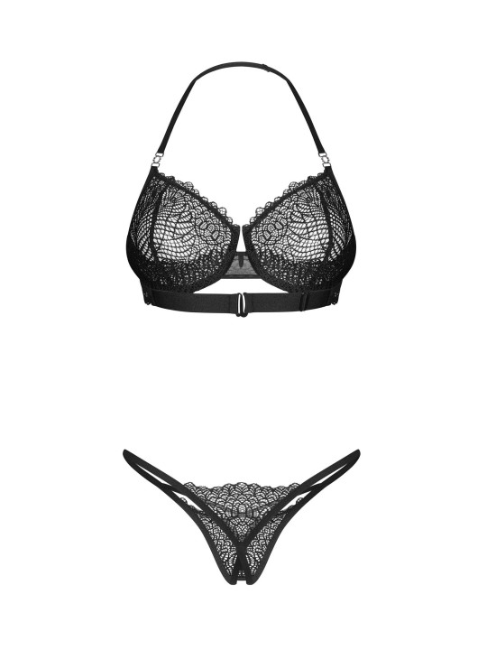 Iliosa ensemble 2 pièces ouvert - Noir