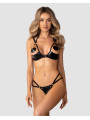 Keira Lise ensemble lingerie ouvert noir