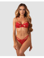 Matildea ensemble lingerie ouvert rouge