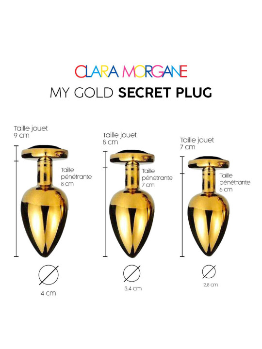 My Gold Secret Plug - Noir