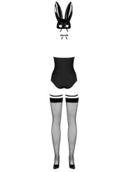 Bunny Costume 4 pcs - Noir