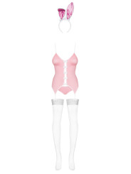 Bunny suit Costume Lapin 4 pcs rose