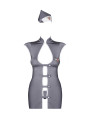 Stewardess Costume 3 pcs - Gris