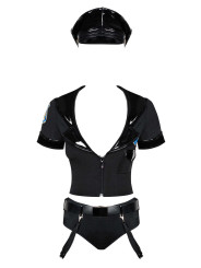 Police set Costume 6 pièces - Noir