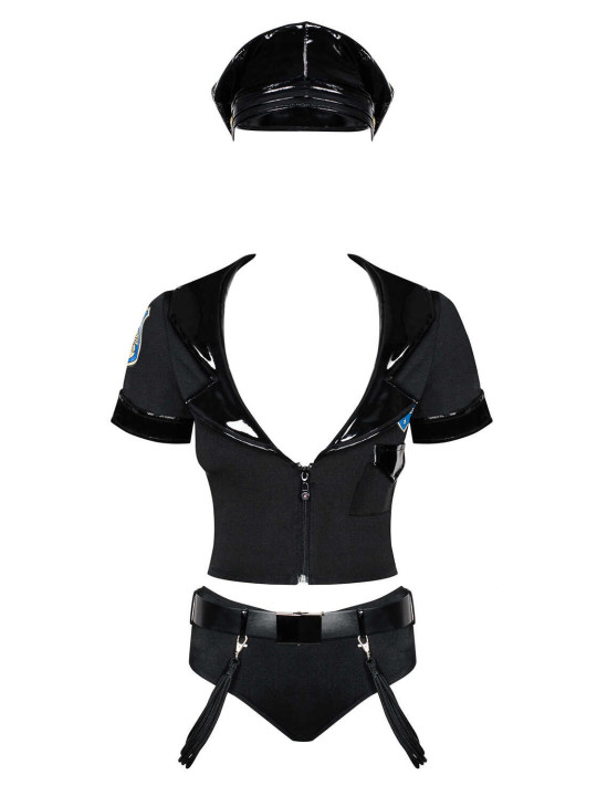 Police set Costume 6 pièces - Noir