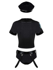 Police set Costume 6 pièces - Noir
