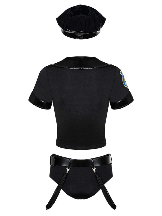 Police set Costume 6 pièces - Noir