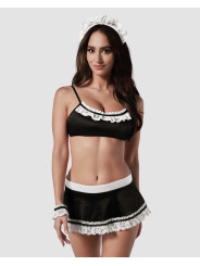 Maid set Costume de soubrette - Noir