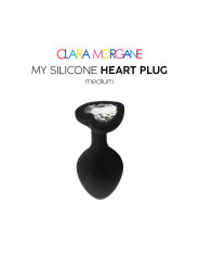 My Silicone Heart Plug - Noir