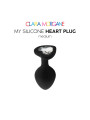 My Silicone Heart Plug - Noir