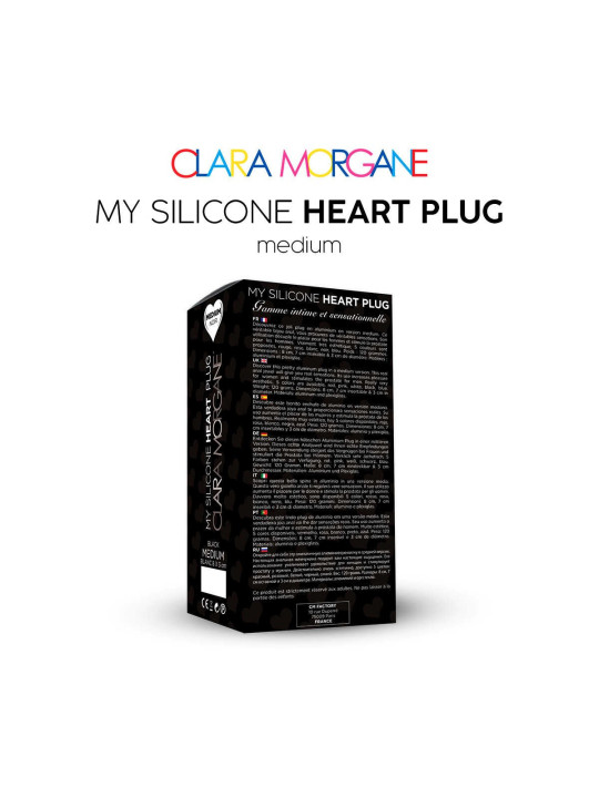 My Silicone Heart Plug - Noir