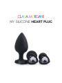 My Silicone Heart Plug - Noir