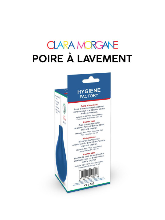 Poire à lavement Clara Morgane - Bleue