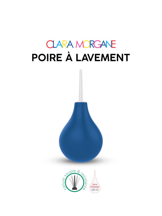 Poire à lavement Clara Morgane - Bleue