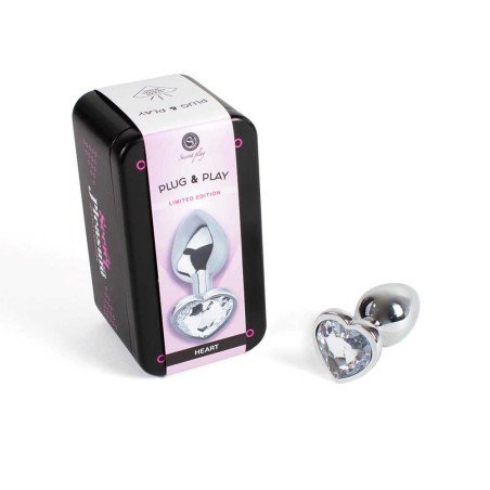 Plug anal secret play - Coeur crystal
