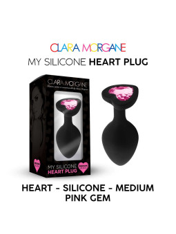 My Silicone Heart Plug - Gem rose