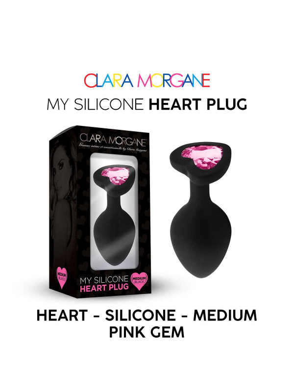 My Silicone Heart Plug - Gem rose