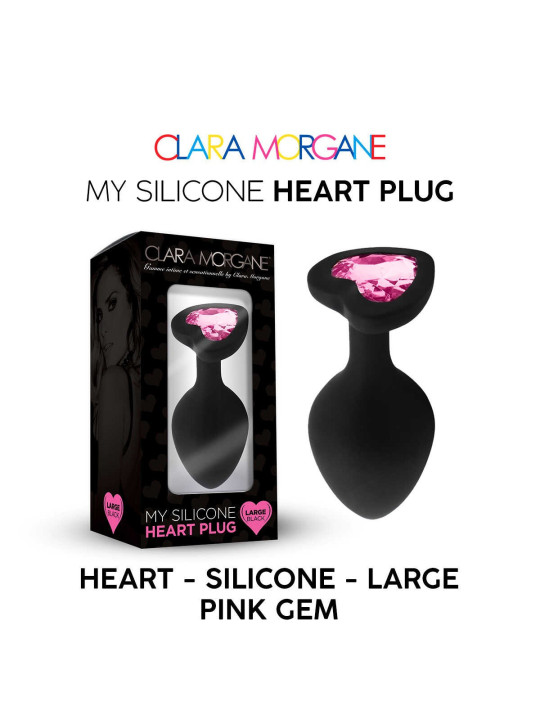 My Silicone Heart Plug - Gem rose