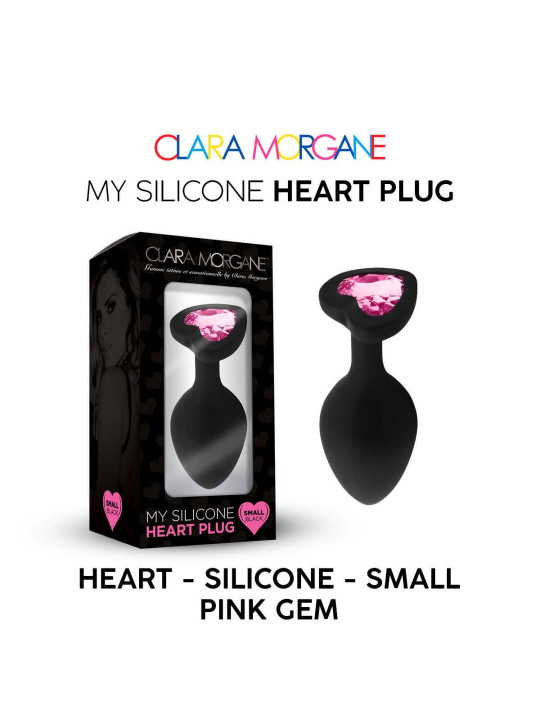 My Silicone Heart Plug - Gem rose