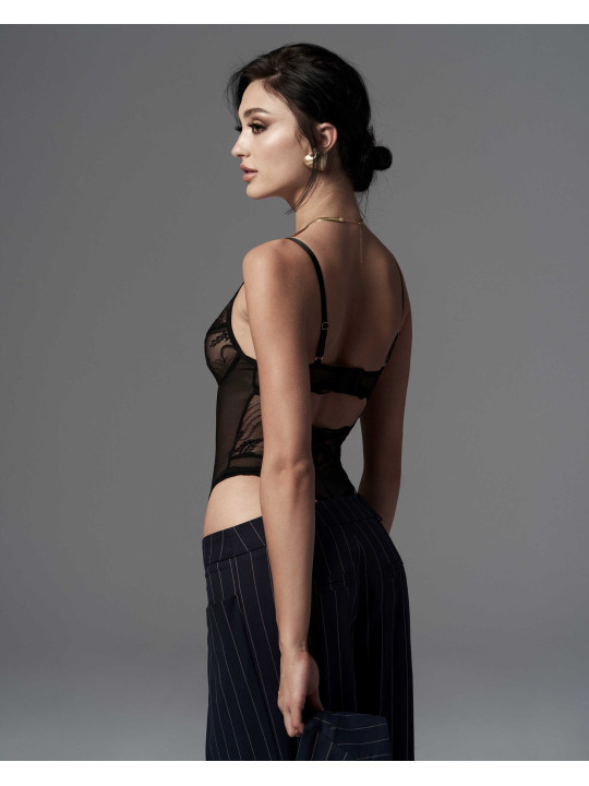 Perisia body ouvert - Noir