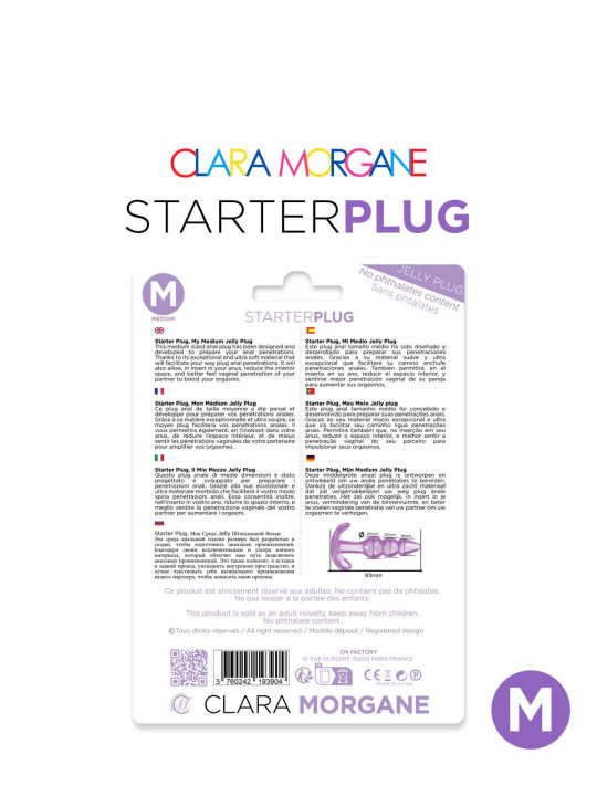 Starter plug Clara Morgane - Mauve (M)