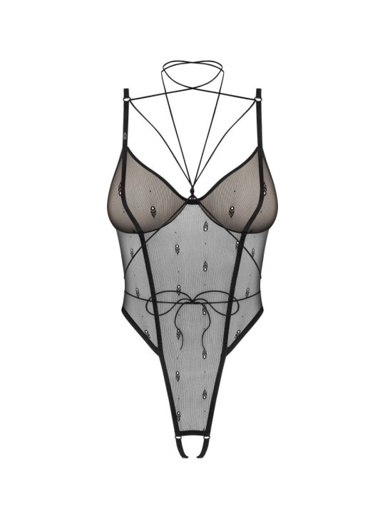 Anniverse special body ouvert et harnais - Noirs