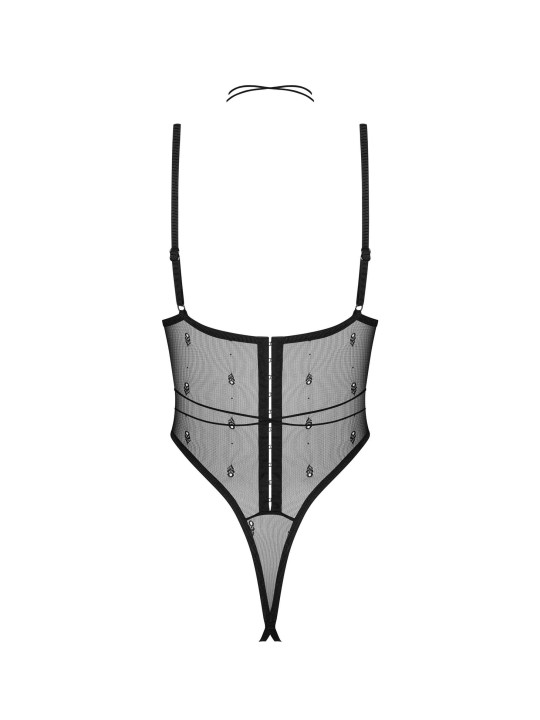 Anniverse special body ouvert et harnais - Noirs