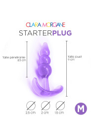 Starter plug Clara Morgane - Mauve (M)