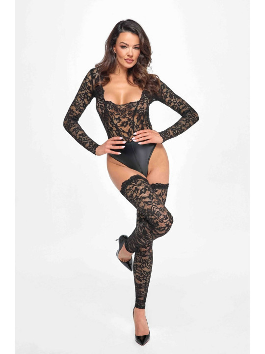 F296 Body Psyche en dentelle et wetlook