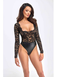F296 Body Psyche en dentelle et wetlook