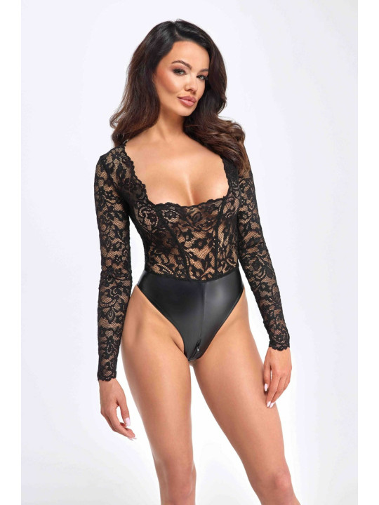 F296 Body Psyche en dentelle et wetlook