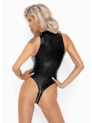 F294 Body Powerwetlook avec fermeture éclair sur le devant