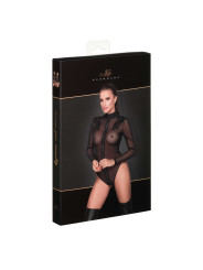 F221 Tulle zippé body avec broderie