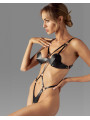 Dame controle body ouvert - Noir