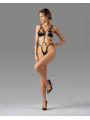Dame controle body ouvert - Noir