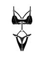 Dame controle body ouvert - Noir