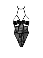 Sexy Kiss 246 body et ruban de satin - noir