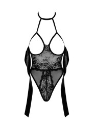 Sexy Kiss 246 body et ruban de satin - noir