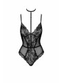 First Kiss 248 body en dentelle avec collier - noir