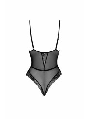 First Kiss 248 body en dentelle avec collier - noir