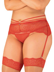 Loventy Porte-jarretelles - Rouge