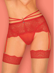 Loventy Porte-jarretelles - Rouge