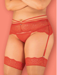 Loventy Porte-jarretelles - Rouge