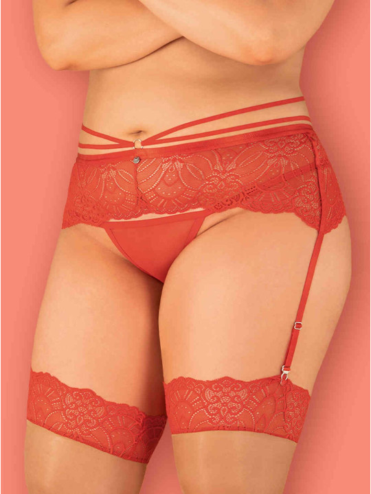 Loventy Porte-jarretelles - Rouge