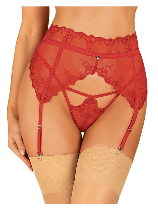 Lonesia porte jarretelles rouge