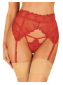 Lonesia porte jarretelles rouge